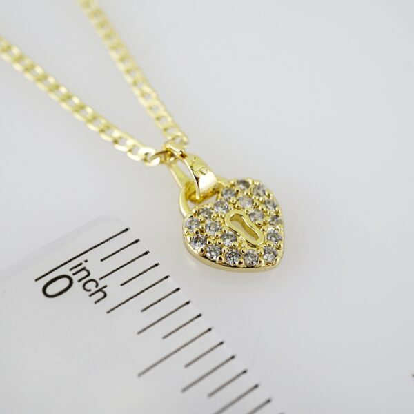 SET1622 Cadenas - Colgante -  Chain W - Pendants - 14K Real Color - Zircon Stone - 2mmX50cm - Image 3