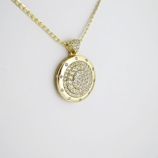 SET1619 Cadenas - Colgante -  Chain W - Pendants - 14K Real Color - Zircon Stone - 2mmX50cm - Image 2