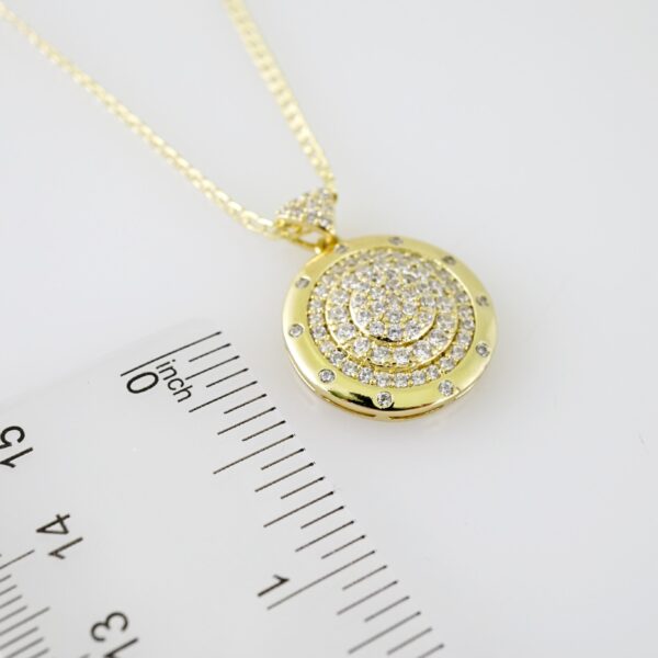 SET1619 Cadenas - Colgante -  Chain W - Pendants - 14K Real Color - Zircon Stone - 2mmX50cm - Image 3