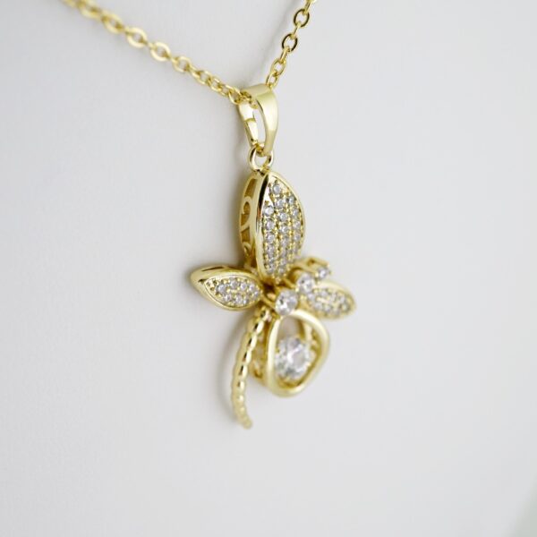 SET1618 Cadenas - Colgante -  Chain W - Pendants - 14K Real Color - Zircon Stone - 2mmX50cm - Image 2