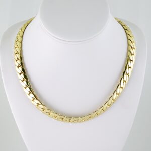 SET1616 Gargantilla - Choker - Plain - 14K Real Color - 50cm