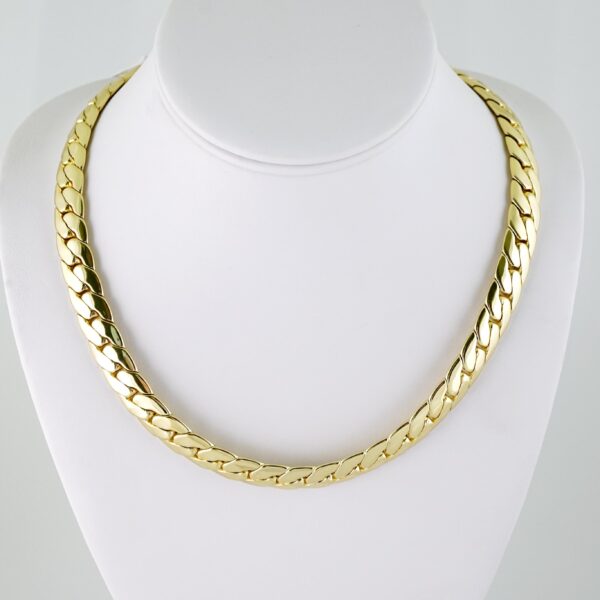 SET1616 Gargantilla - Choker - Plain - 14K Real Color - 50cm