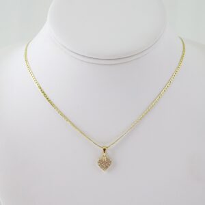 SET1623 Cadenas & Colgantes - Chain - Pendants - Zircon Stone - 14K Real Color - 2mmX50cm