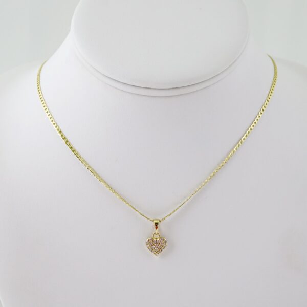SET1623 Cadenas & Colgantes - Chain - Pendants - Zircon Stone - 14K Real Color - 2mmX50cm