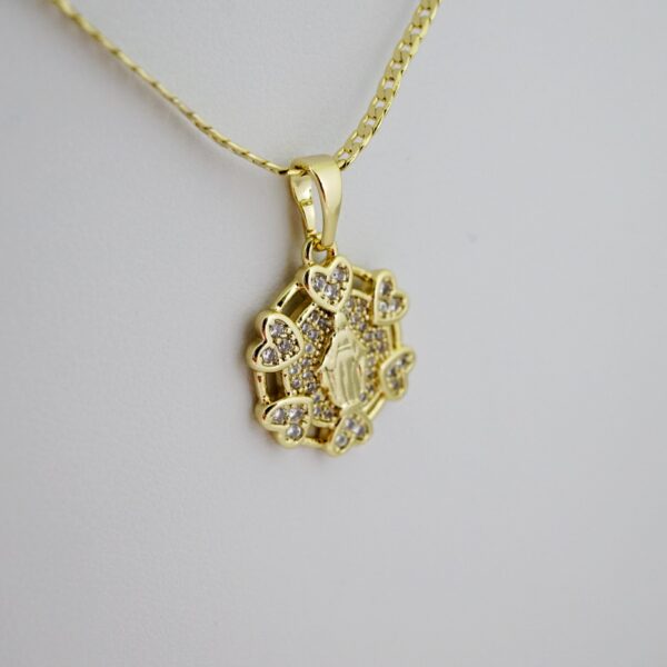 SET1625 Cadenas & Colgantes - Chain - Pendants - Zircon Stone - 14K Real Color - 2mmX45cm - Image 2