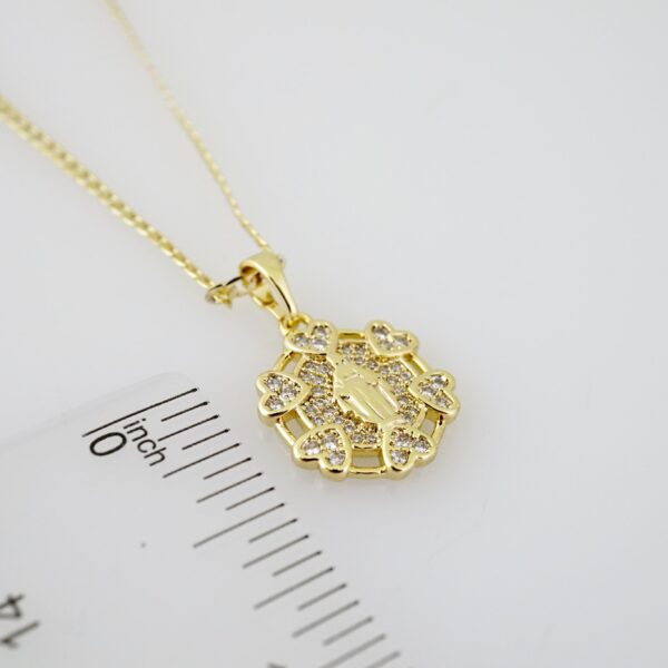 SET1625 Cadenas & Colgantes - Chain - Pendants - Zircon Stone - 14K Real Color - 2mmX45cm - Image 3