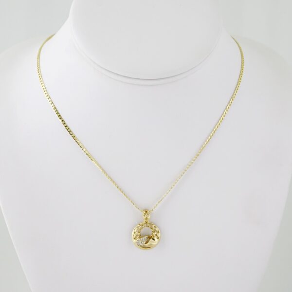 SET1627  Cadenas & Colgantes - Chain - Pendants - Zircon Stone - 14K Real Color - 2mmX45cm