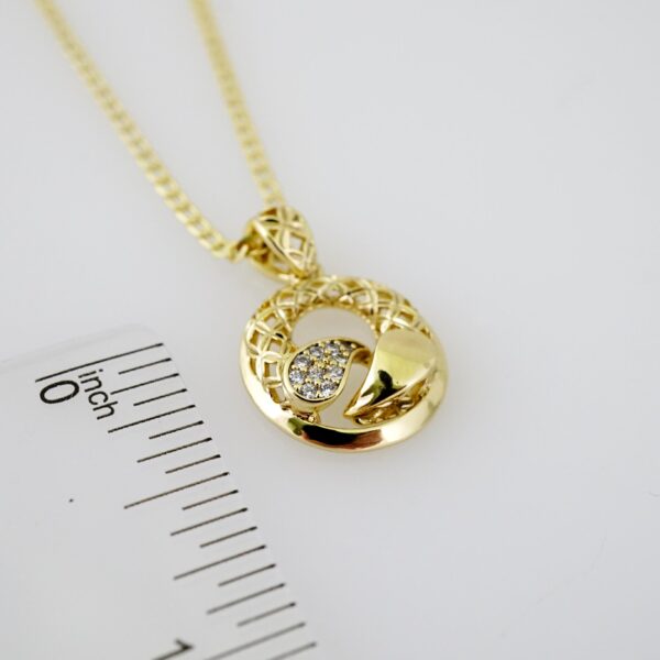 SET1627  Cadenas & Colgantes - Chain - Pendants - Zircon Stone - 14K Real Color - 2mmX45cm - Image 3