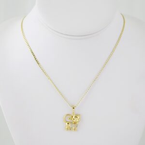 SET1628  Cadenas & Colgantes - Chain - Pendants - Zircon Stone - 14K Real Color - 2mmX50cm