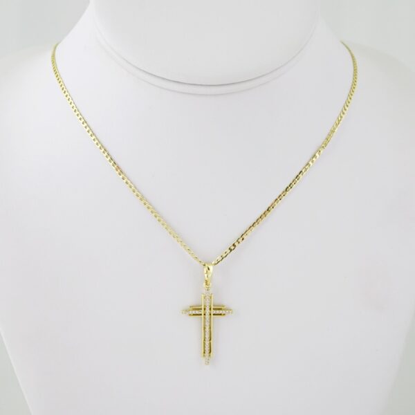 SET1630 Cadenas & Colgantes - Chain - Pendants - Zircon Stone - 14K Real Color - 2mmX50cm