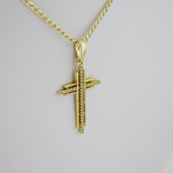 SET1630 Cadenas & Colgantes - Chain - Pendants - Zircon Stone - 14K Real Color - 2mmX50cm - Image 2