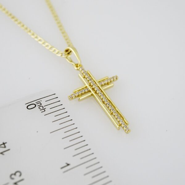 SET1630 Cadenas & Colgantes - Chain - Pendants - Zircon Stone - 14K Real Color - 2mmX50cm - Image 3