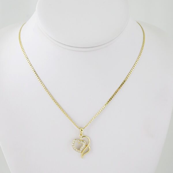 SET1632 Cadenas & Colgantes - Chain - Pendants - Zircon Stone - 14K Real Color - 2mmX50cm