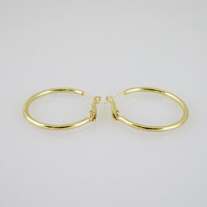 E2147 Earrings - Aretes - Plain - 14K Real Color