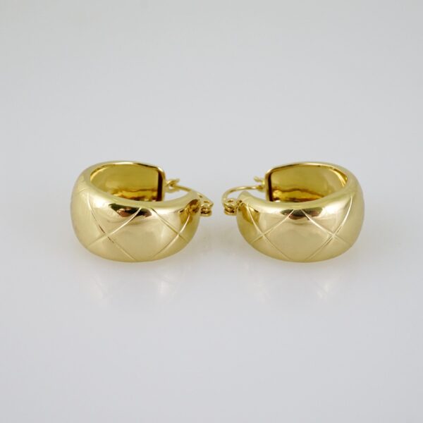 E2150 Earrings - Aretes - Plain - 14K Real Color