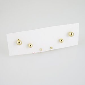 E2156 Earrings - Aretes - Plain - 14K Real Color