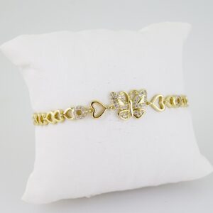 B1461 Bracelet - Pulseras - Zircon Stone - 14K Real Color