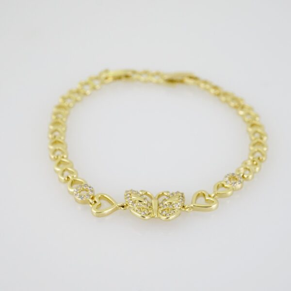 B1461 Bracelet - Pulseras - Zircon Stone - 14K Real Color - Image 2