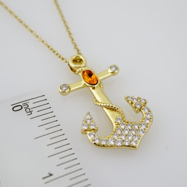 SET1592 Cadenas - Colgante -  Chain W - Pendants - 14K Real Color - Zircon Stone - 2mmX50cm - Image 3