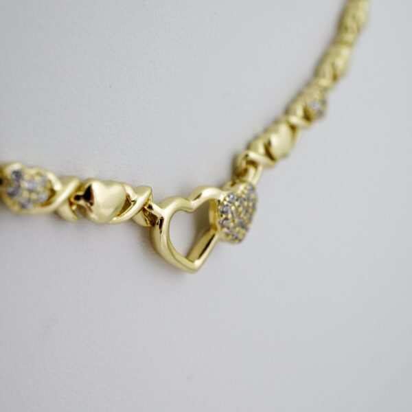 SET1596 Gargantilla & Pulsera - Choker & Bracelet - Zircon Stone - 14K Real Color - Image 2