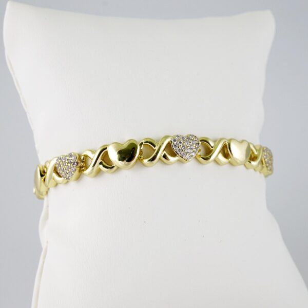 B1467 Bracelet - Pulseras - Zircon Stone - 14K Real Color