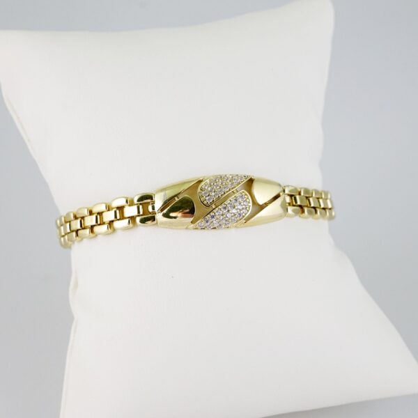 B1469 Bracelet - Pulseras - Zircon Stone - 14K Real Color