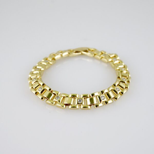 B1470 Bracelet - Pulseras - Zircon Stone - 14K Real Color - Image 2