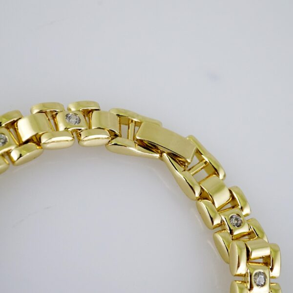 B1470 Bracelet - Pulseras - Zircon Stone - 14K Real Color - Image 3