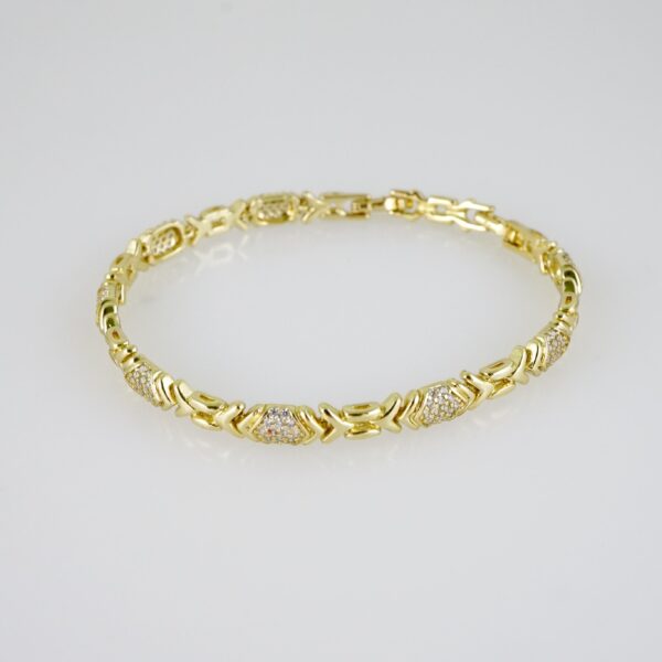 B1471 Bracelet - Pulseras - Zircon Stone - 14K Real Color - Image 2