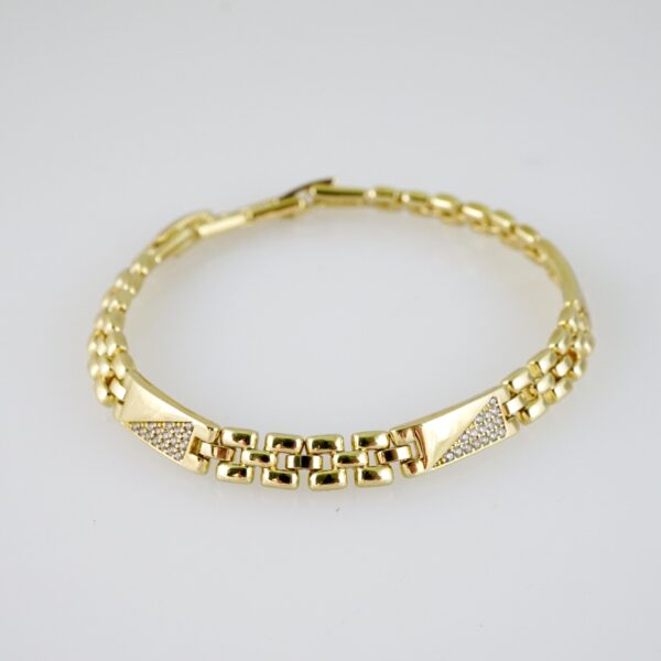 B1472 Bracelet - Pulseras - Zircon Stone - 14K Real Color - Image 2