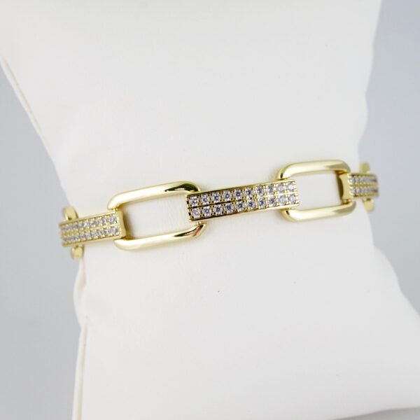 B1473 Bracelet - Pulseras - Zircon Stone - 14K Real Color