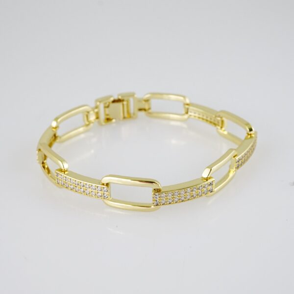 B1473 Bracelet - Pulseras - Zircon Stone - 14K Real Color - Image 2