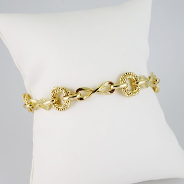 B1475 Bracelet - Pulseras - Zircon Stone - 14K Real Color