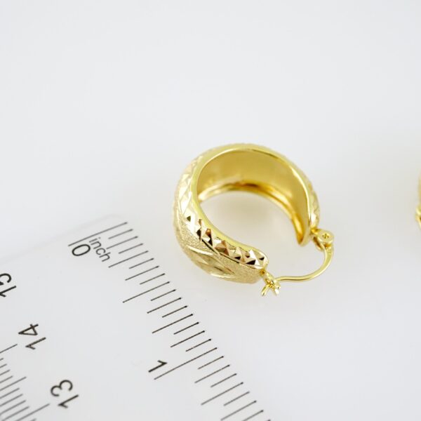 E2220 Earrings - Aretes - Zircon Stone - 14K Real Color - Image 3