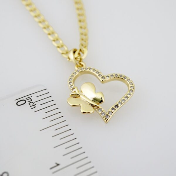 SET1646 Cadenas - Colgante -  Chain W - Pendants - 14K Real Color - Zircon Stone - 3mmX45cm - Image 3