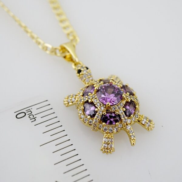 SET1647 Cadenas - Colgante -  Chain W - Pendants - 14K Real Color - Zircon Stone - 3mmX45cm - Image 3