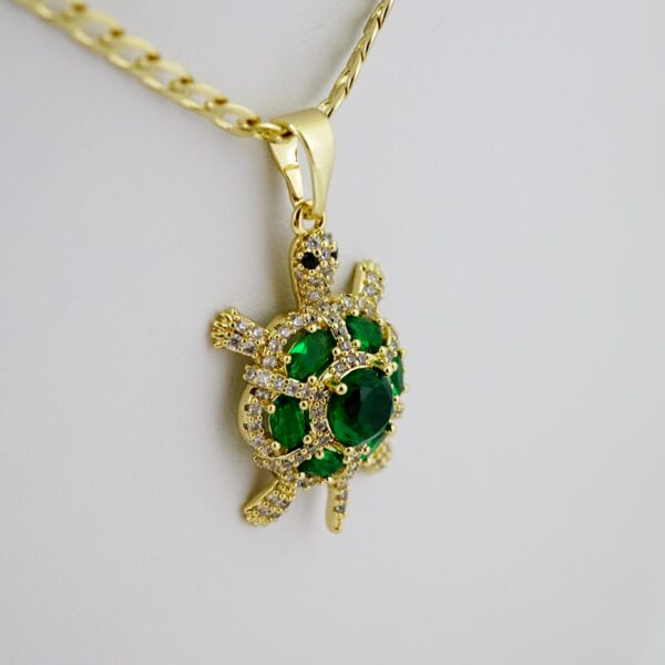 SET1648 Cadenas - Colgante -  Chain W - Pendants - 14K Real Color - Zircon Stone - 3mmX45cm - Image 2