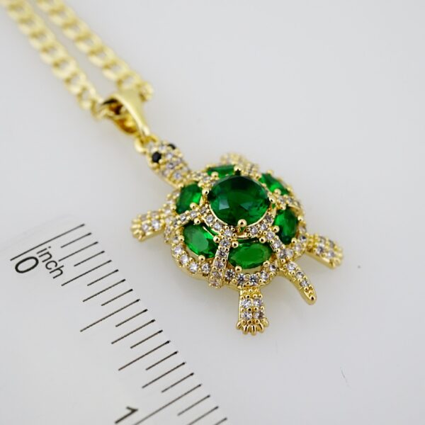 SET1648 Cadenas - Colgante -  Chain W - Pendants - 14K Real Color - Zircon Stone - 3mmX45cm - Image 3