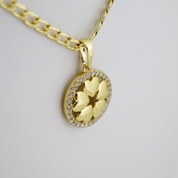 SET1649 Cadenas - Colgante -  Chain W - Pendants - 14K Real Color - Zircon Stone - 3mmX45cm - Image 2