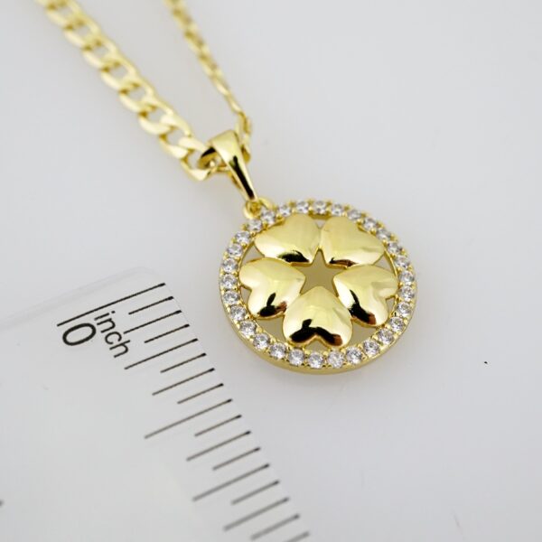 SET1649 Cadenas - Colgante -  Chain W - Pendants - 14K Real Color - Zircon Stone - 3mmX45cm - Image 3