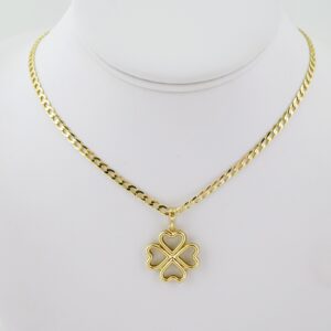 SET1652 Cadenas - Colgante -  Chain W - Pendants - 14K Real Color - Zircon Stone - 3mmX45cm