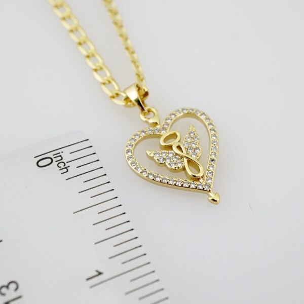 SET1653 Cadenas - Colgante -  Chain W - Pendants - 14K Real Color - Zircon Stone - 3mmX45cm - Image 3