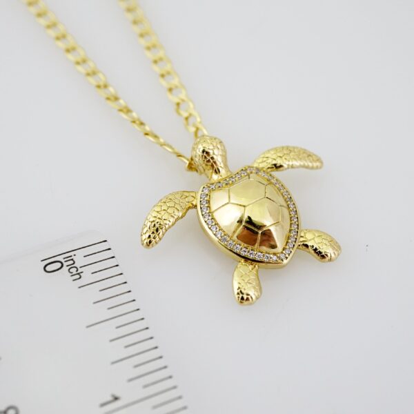 SET1654 Cadenas - Colgante -  Chain W - Pendants - 14K Real Color - Zircon Stone - 3mmX45cm - Image 3