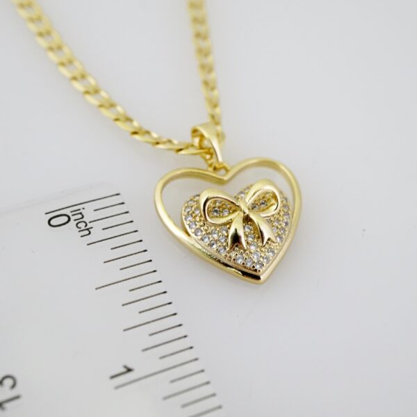 SET1655 Cadenas - Colgante -  Chain W - Pendants - 14K Real Color - Zircon Stone - 3mmX45cm - Image 3