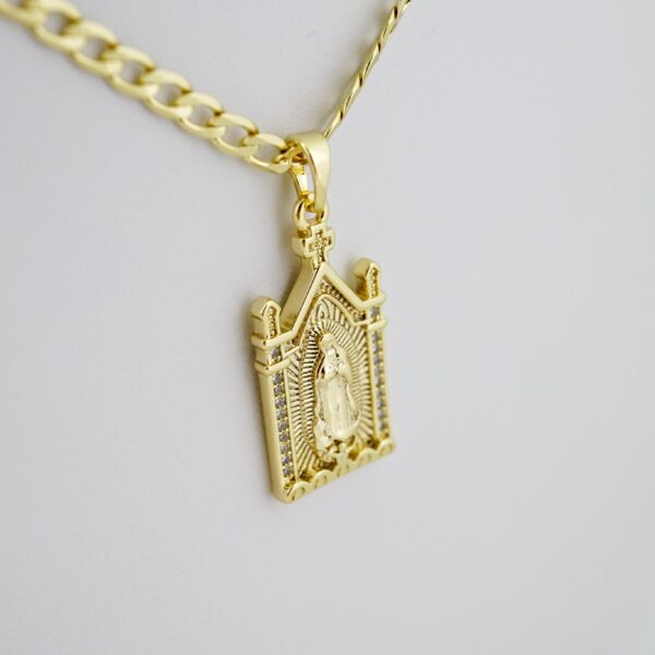 SET1656 Cadenas - Colgante -  Chain W - Pendants - 14K Real Color - Zircon Stone - 3mmX45cm - Image 2