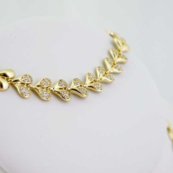 SET1644 Gargantilla & Pulsera - Choker W - Bracelet - Zircon Stone - 14K Real Color - Image 2