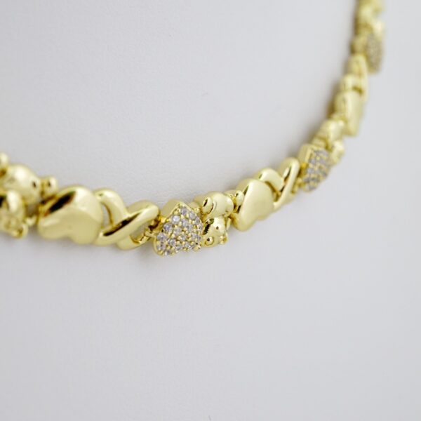 SET1645 Gargantilla & Pulsera - Choker W - Bracelet - Zircon Stone - 14K Real Color - Image 2
