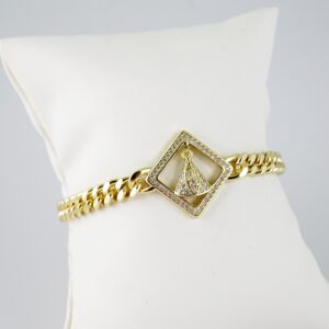 B1476 Bracelet - Pulseras - Zircon Stone - 14K Real Color