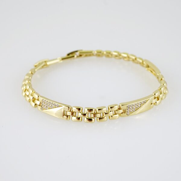 B1478 Bracelet - Pulseras - Zircon Stone - 14K Real Color - Image 2