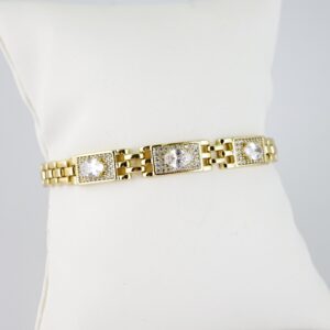 B1479 Bracelet - Pulseras - Zircon Stone - 14K Real Color